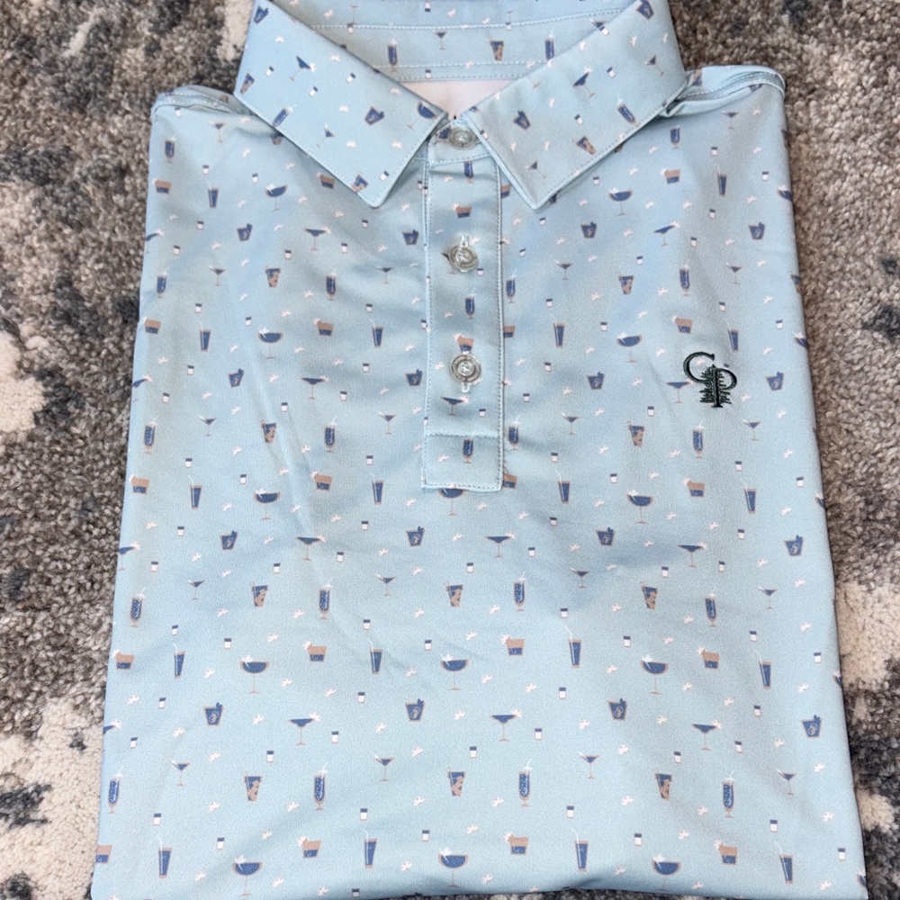 Straight Down Calusa Pines Men’s Golf Polo (small)